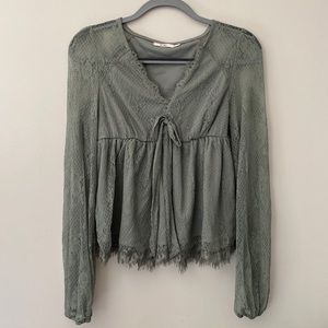 Sage green, Francesca’s top, size M
